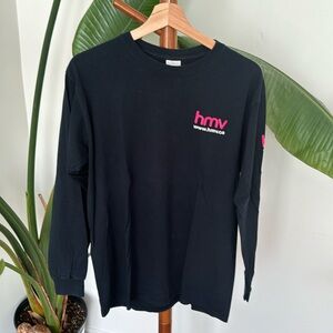 Vintage HMV long sleeve shirt - M - Black